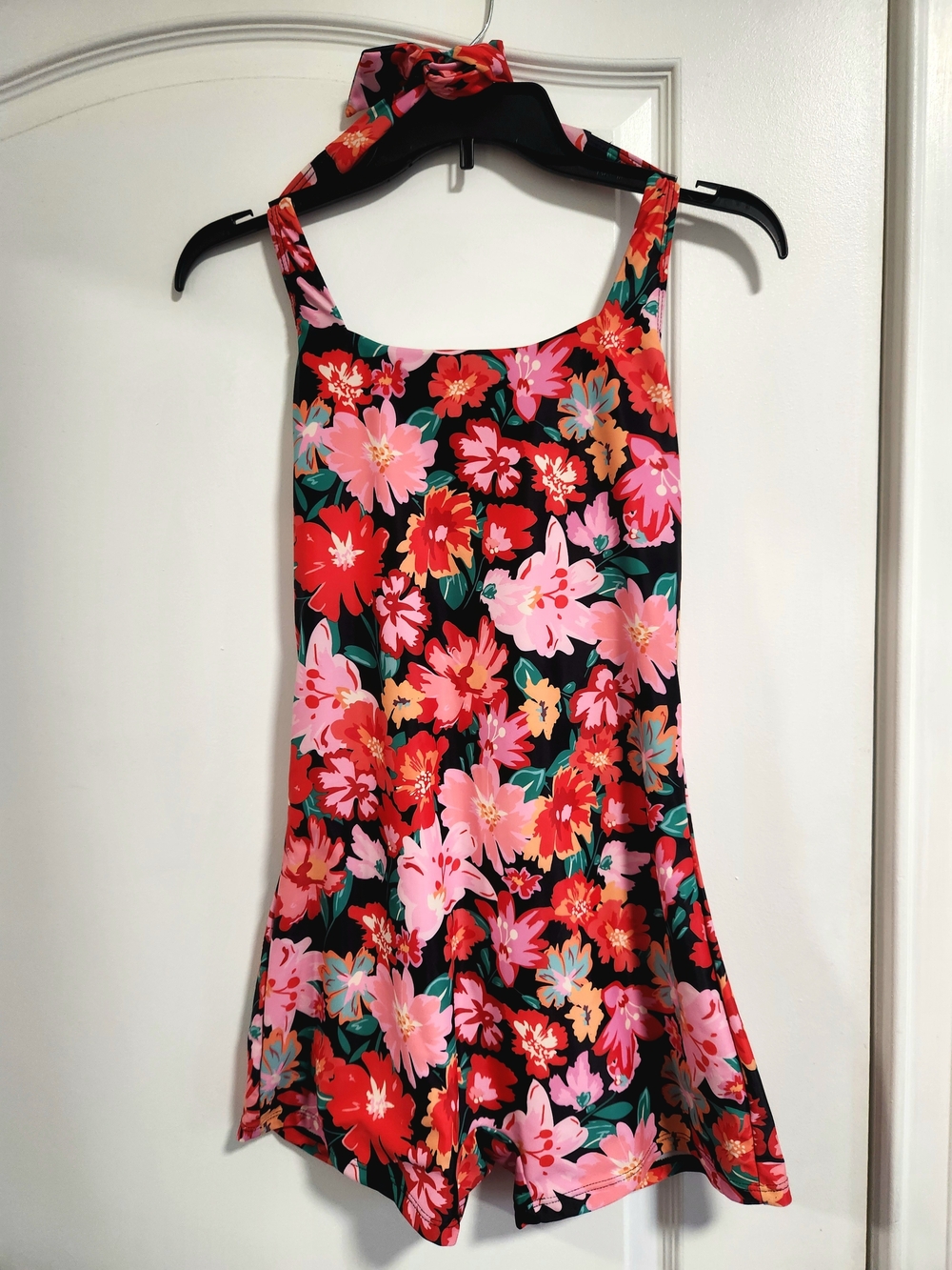 Floral Halter Neck Romper